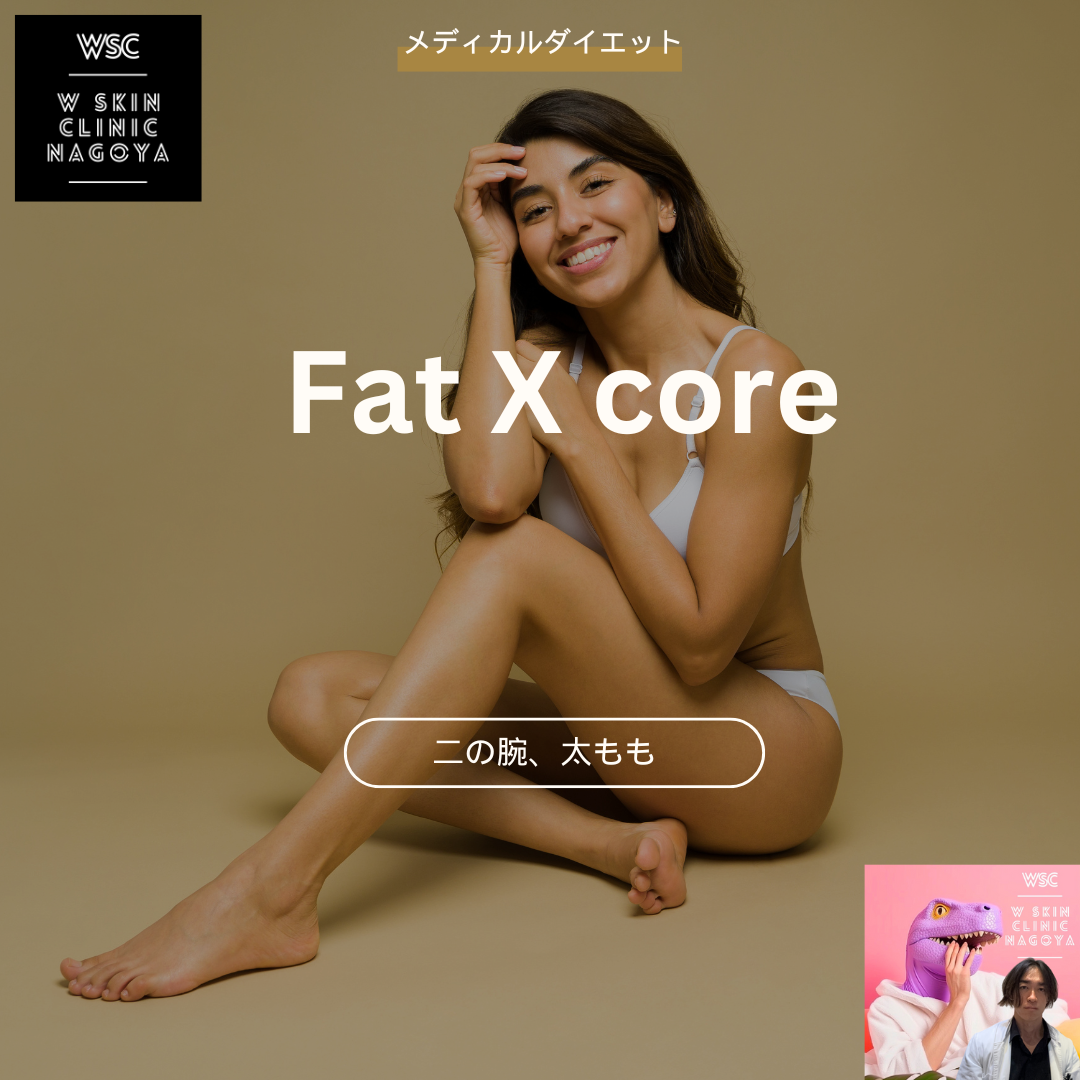 メディカルダイエット、太もも、二の腕を細くするには、Fat X coreが最適か？その理由は？名古屋の美容皮膚科医が解説