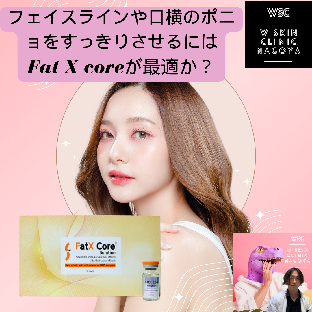 メディカルダイエット、フェイスラインや口横のポニョをすっきりさせるにはFat X coreが最適か？名古屋の美容皮膚科医が解説